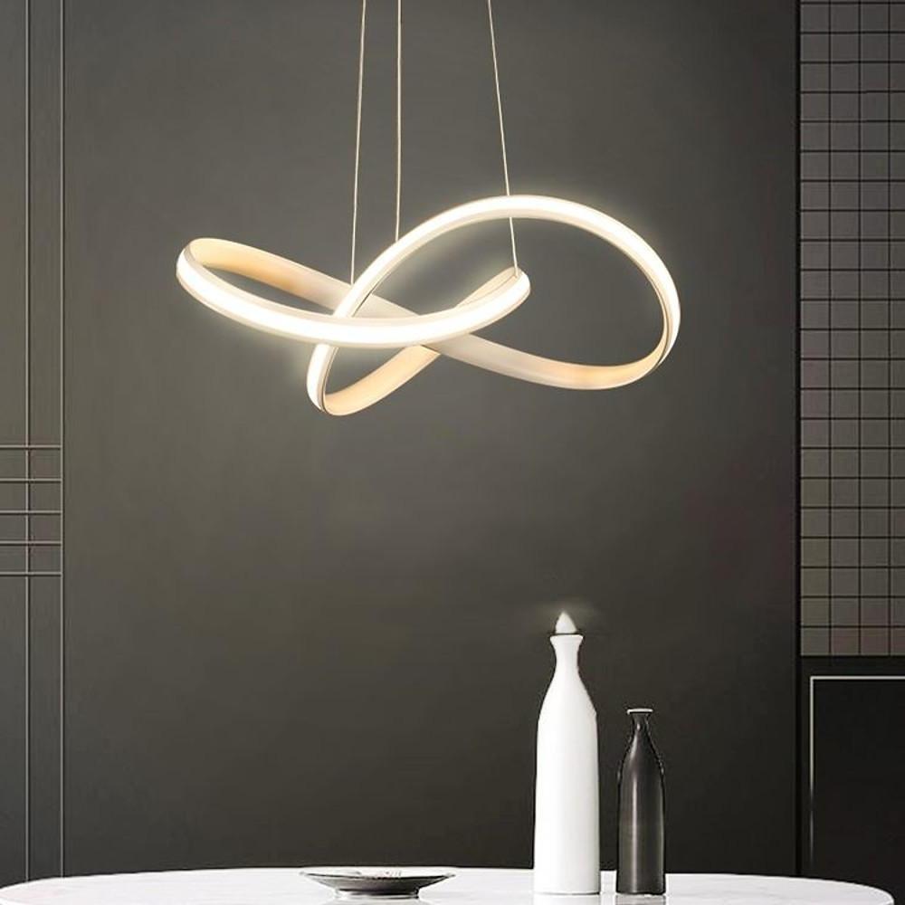 Create a stunning ambiance with mobius ring pendant light modern elegant LED pendant fixture, ideal for contemporary interiors.