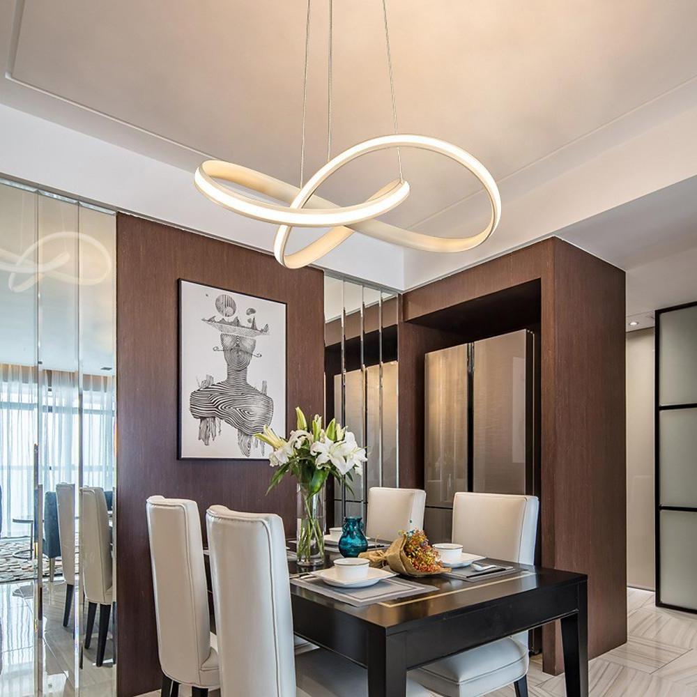 Enhance your interior with mobius ring pendant light modern elegant LED pendant fixture, combining style, elegance, and energy efficiency.