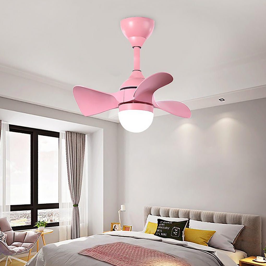 Modern 3-Blade Small Ceiling Fans with LED Light - Dazuma