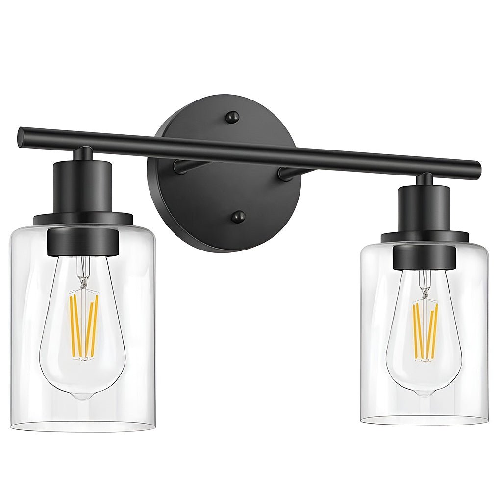 Industrial Plug - In Glass Wall Sconce Creative Bathroom & Bedroom Vanity Lighting