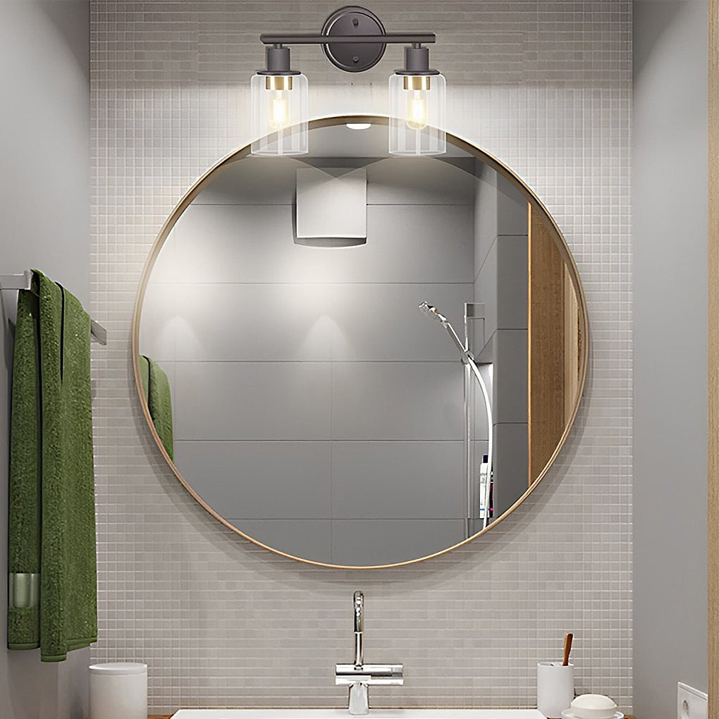 Industrial Plug - In Glass Wall Sconce Creative Bathroom & Bedroom Vanity Lighting