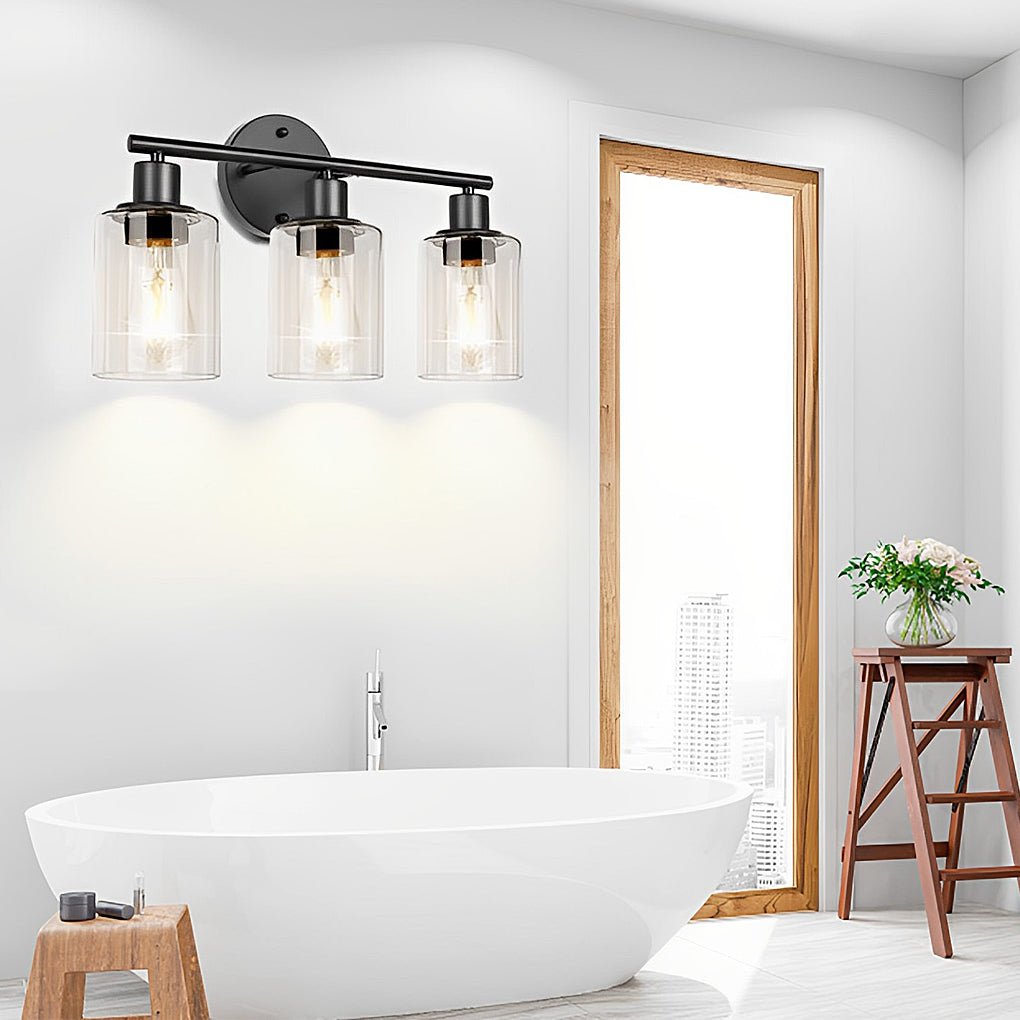 Industrial Plug - In Glass Wall Sconce Creative Bathroom & Bedroom Vanity Lighting