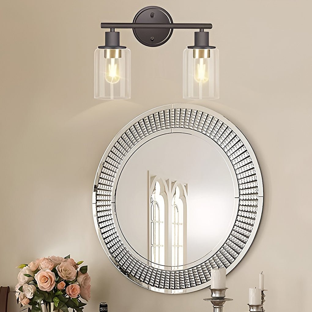 Industrial Plug - In Glass Wall Sconce Creative Bathroom & Bedroom Vanity Lighting