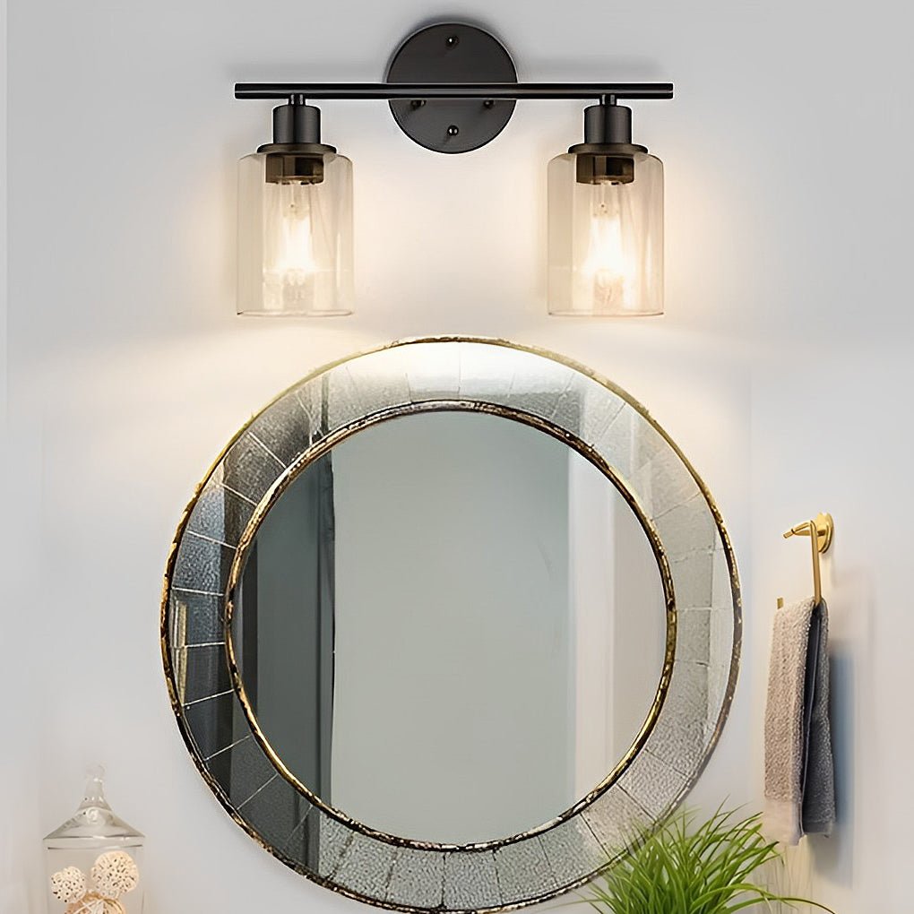 Industrial Plug - In Glass Wall Sconce Creative Bathroom & Bedroom Vanity Lighting