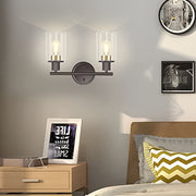Industrial Plug - In Glass Wall Sconce Creative Bathroom & Bedroom Vanity Lighting