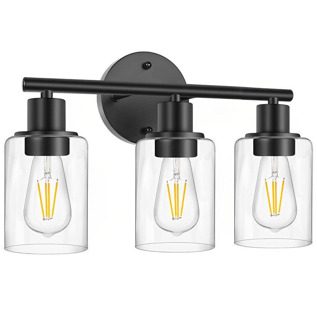 Industrial Plug - In Glass Wall Sconce Creative Bathroom & Bedroom Vanity Lighting
