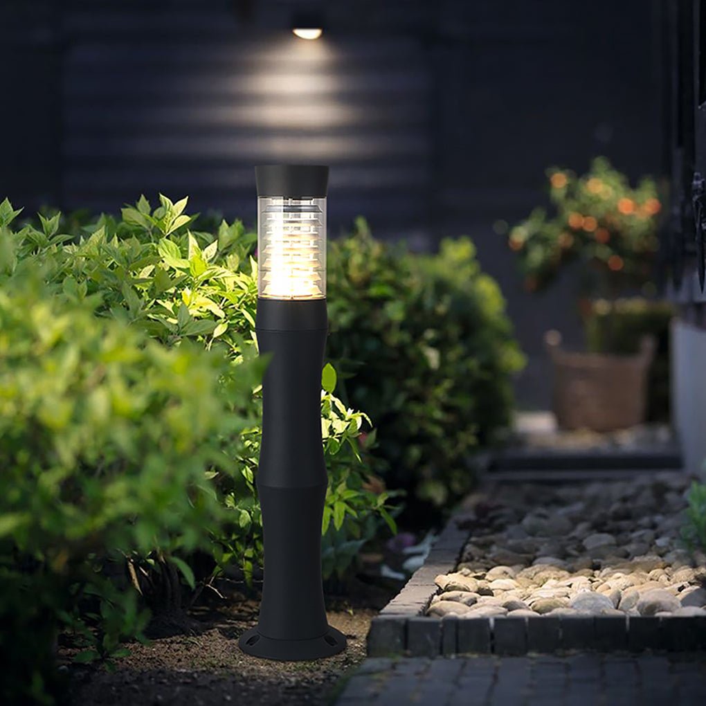 Modern Minimalist Aluminum Acrylic Outdoor Bollard Lights