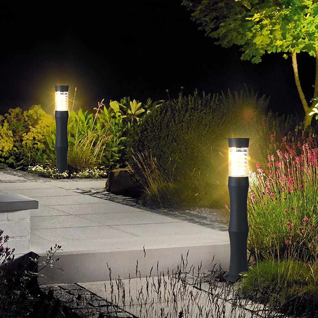 Modern Minimalist Aluminum Acrylic Outdoor Bollard Lights