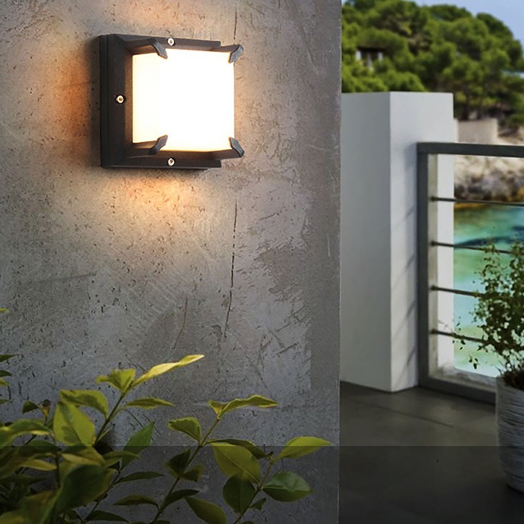 Modern Minimalist Outdoor Waterproof LED Wall Light for Patio Balcony Garden - Dazuma
