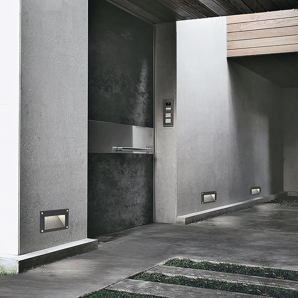 Modern Minimalist Waterproof Embedded Step Lights Wall Decorative Lamp for Outdoor Stairway - Dazuma