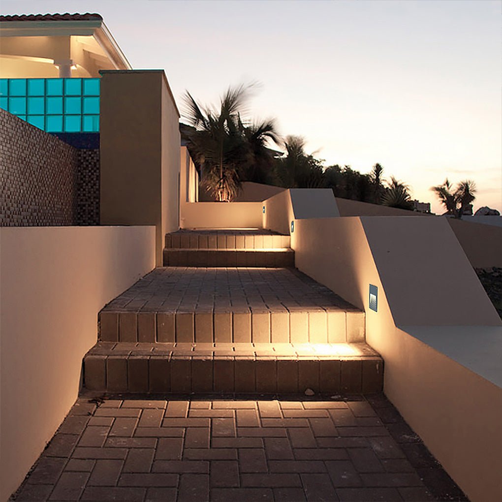 Modern Recessed Stairway Sconces LED Outdoor Step Lights Waterproof Stair Lights Decking Lights Decorative Pathway Lights - Dazuma