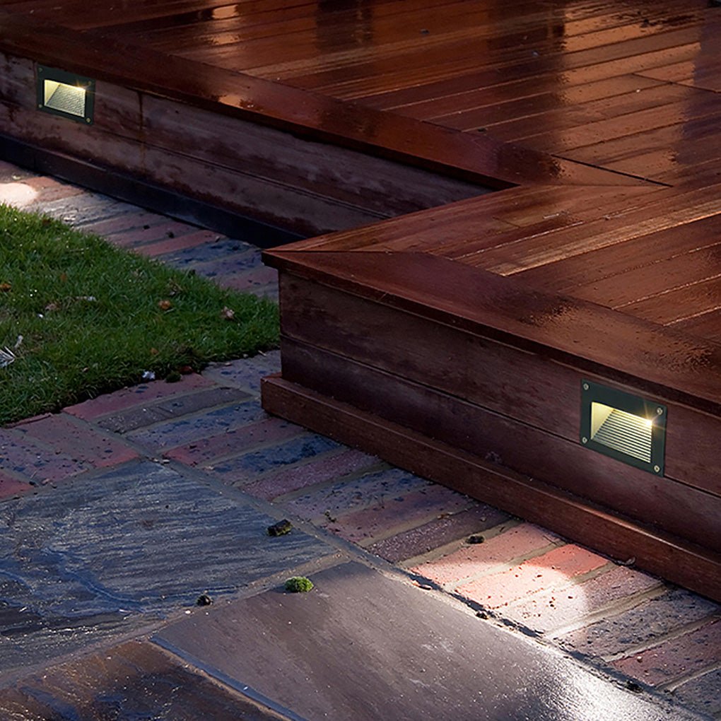 Modern Minimalist Waterproof Embedded Step Lights Wall Decorative Lamp for Outdoor Stairway