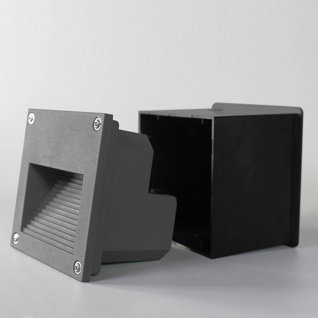 Modern Minimalist Waterproof Embedded Step Lights Wall Decorative Lamp for Outdoor Stairway