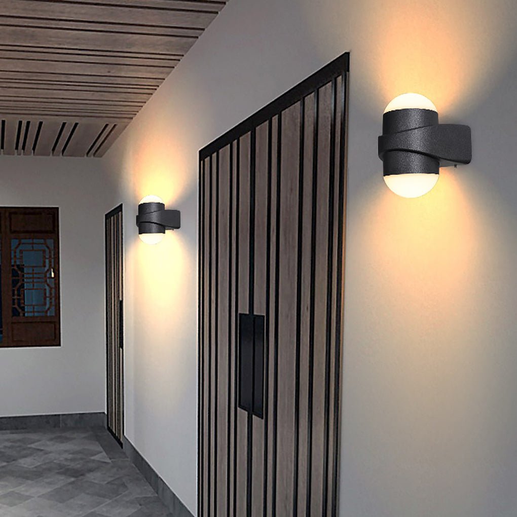 Modern Minimalist Waterproof Outdoor Exterior Wall Lamp for Villa Courtyard Balcony - Dazuma