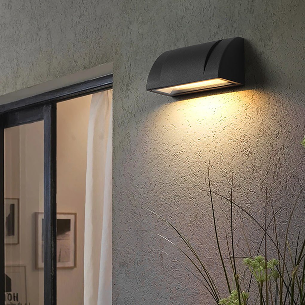Modern Minimalist Waterproof Outdoor LED Wall Light for Patio Balcony Garden - Dazuma