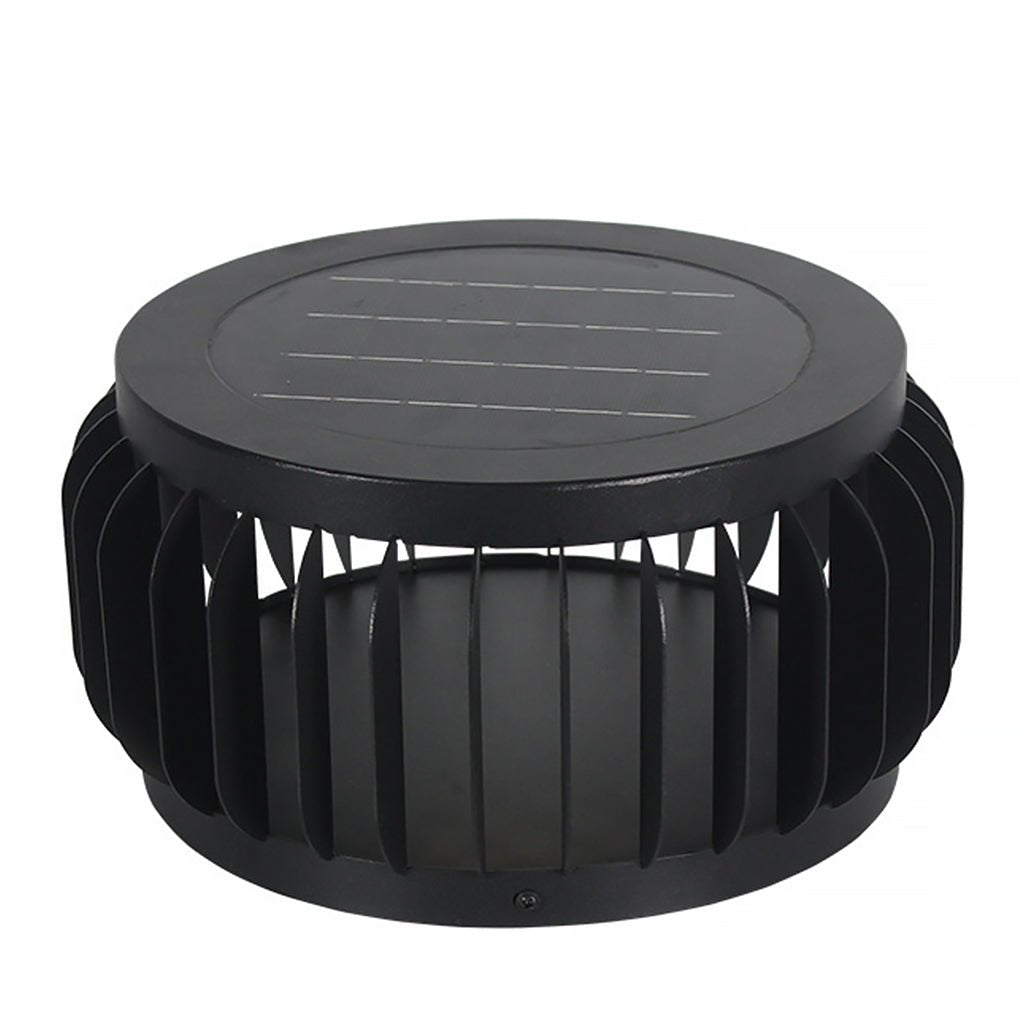 Modern Outdoor Waterproof Solar Three - color Dimming LED Garden Lamp Post Light