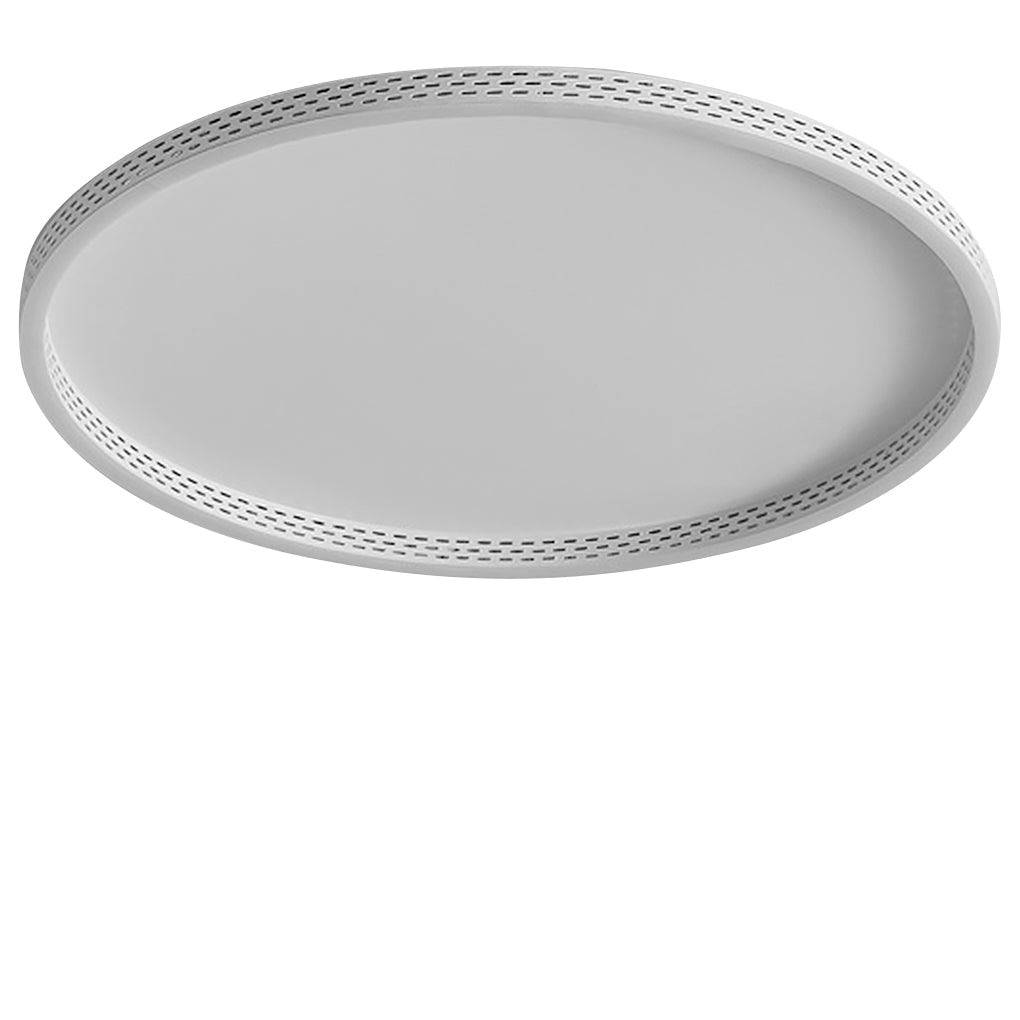 Modern Round Dimmable Flush Mount Lights LED Ceiling Light with Hollow Edge - Dazuma