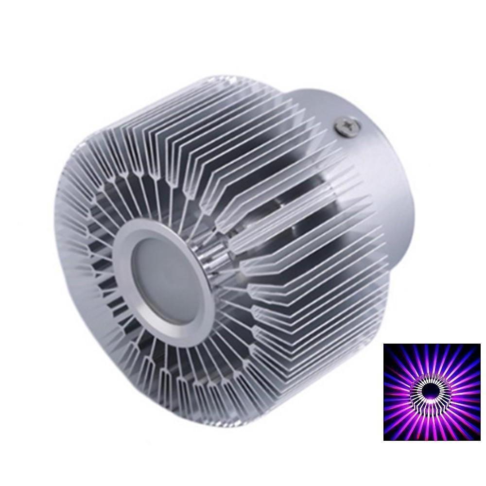 Modern sunburst ceiling fixture with a close-up of the heat sink and LED detail.