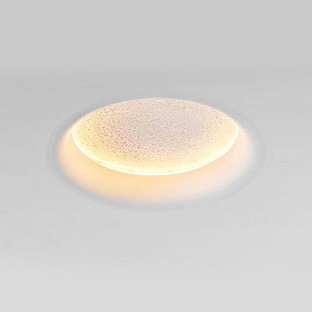 Moon - like Plaster LED Embedded Wall Light Anti - glare for Background Wall