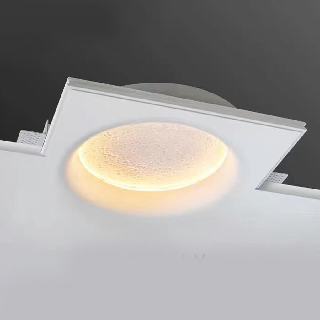 Moon - like Plaster LED Embedded Wall Light Anti - glare for Background Wall