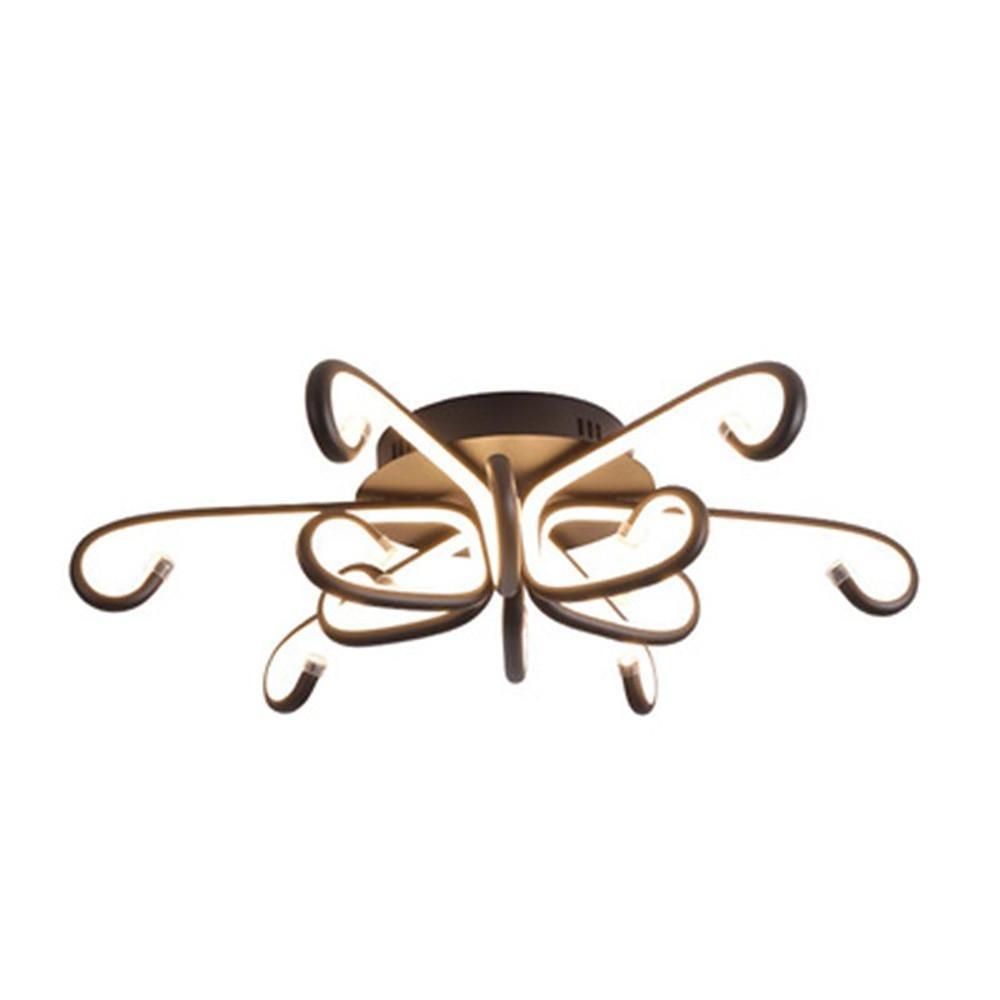 Modern Artistic Octopus - Inspired Flush Mount Ceiling Light with Sleek Curved LED Design