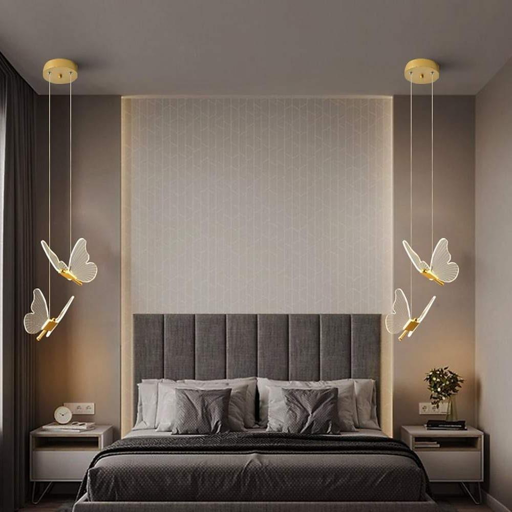 8'' LED 2-Light Single Design Pendant Light Nordic Style Acrylic Metal Island Lights-dazuma