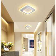 2 Light Square Flush Mount Ceiling Light LED Light