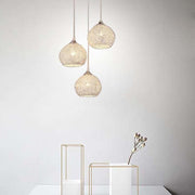 Semi - Transparent Cluster Metal Bar Pendant Light with Sternly Durable Adjustable