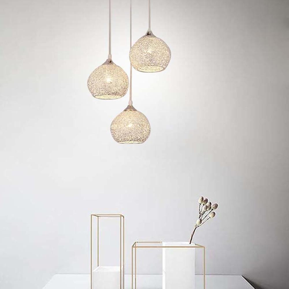 Semi - Transparent Cluster Metal Bar Pendant Light with Sternly Durable Adjustable