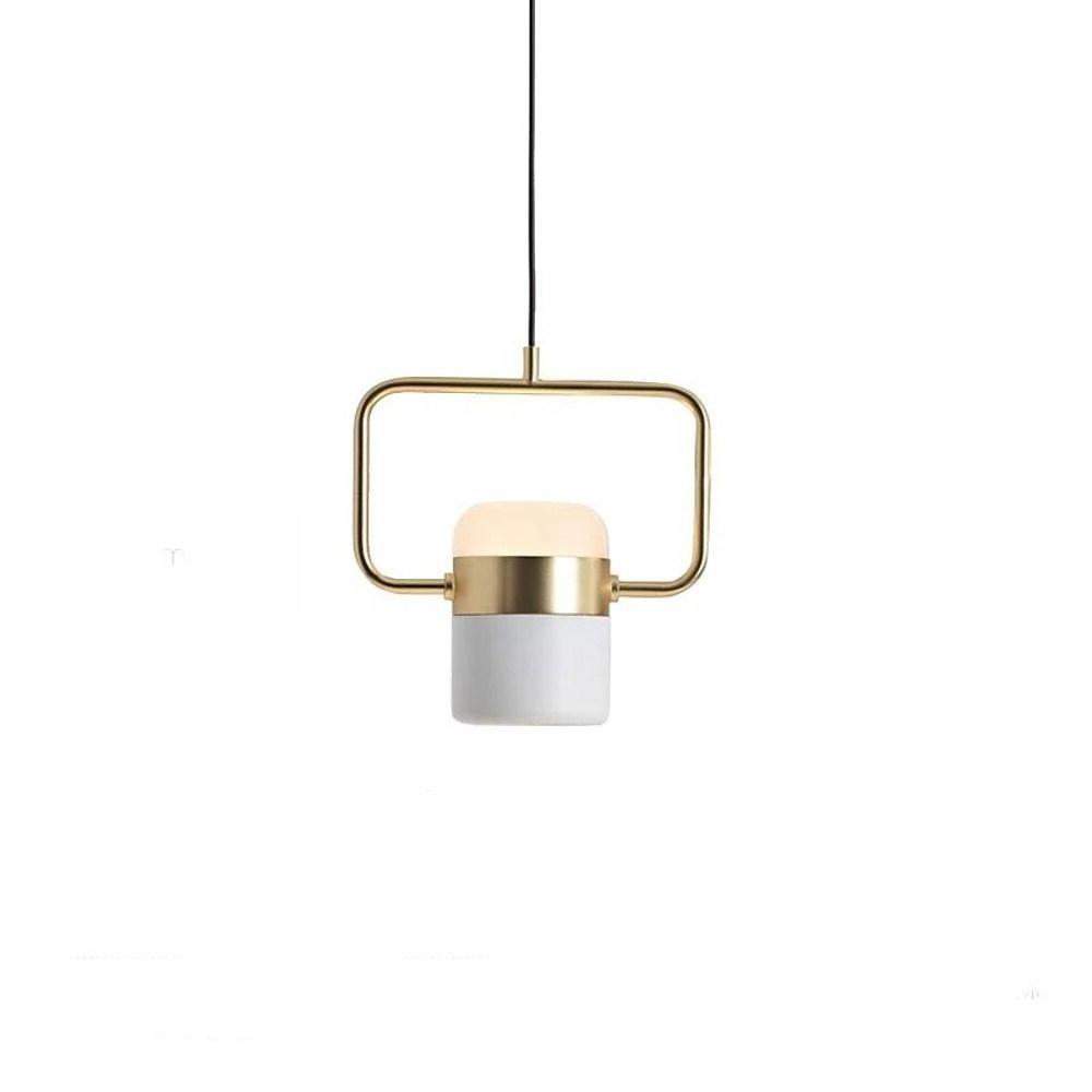 Modern Microphone Shaped Metal Industrial Pendant Light with Ambient Downlight Built - in LED Light Bulb