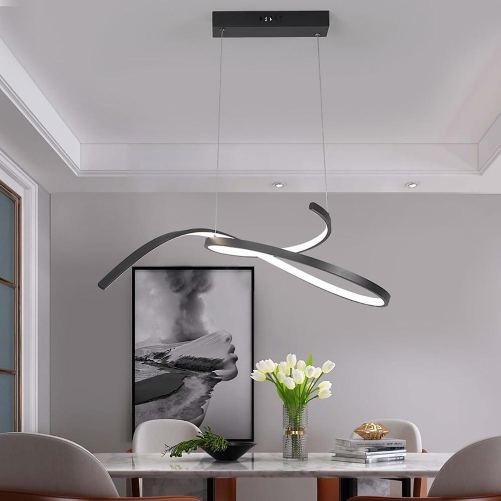 30'' LED 1-Light LED Adjustable New Design Chandelier Modern LED Metal PVC Sputnik Circle Design