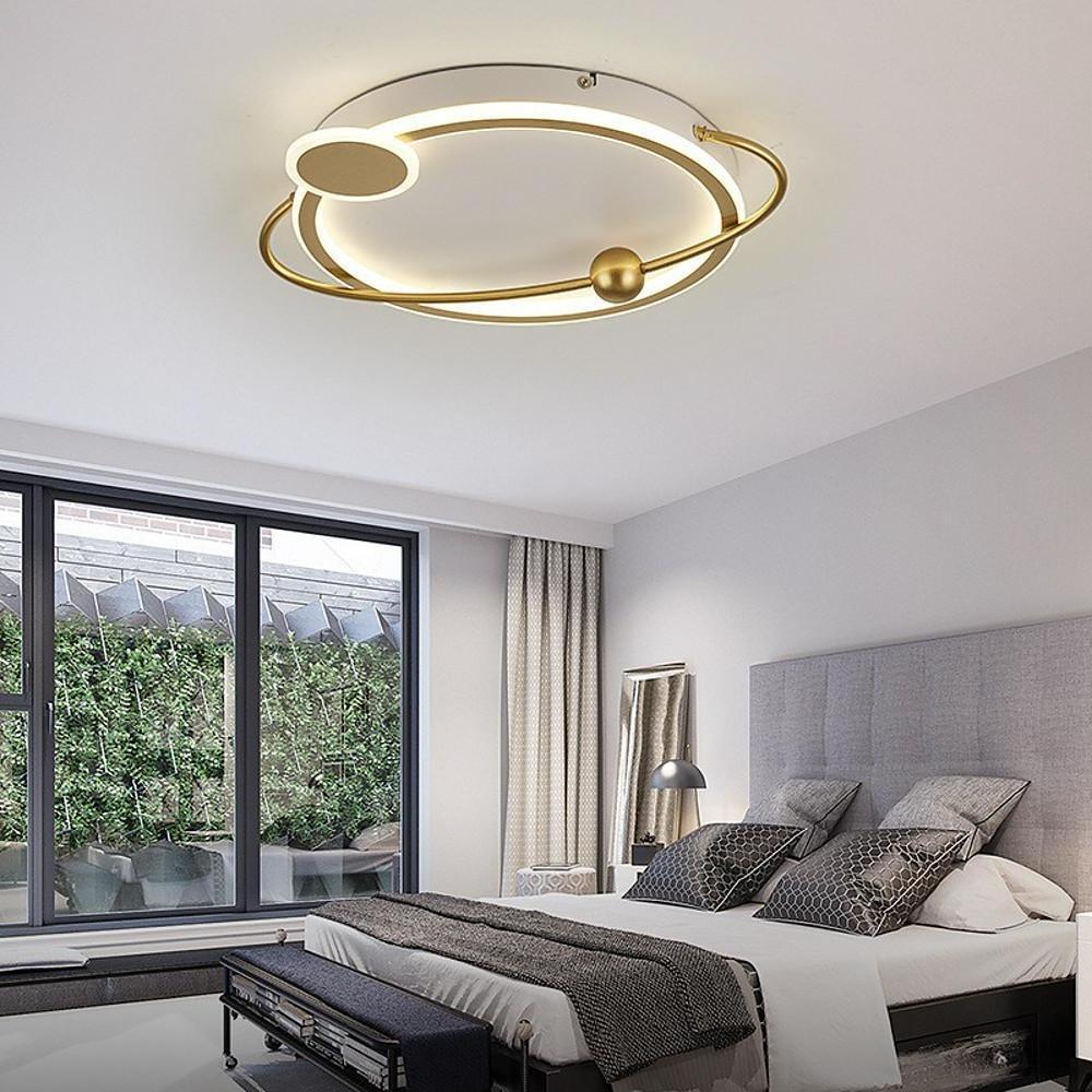 19'' LED 1-Light Geometric Shapes Flush Mount Lights Nordic Style LED Metal Acrylic Geometrical Dimmable Ceiling Lights