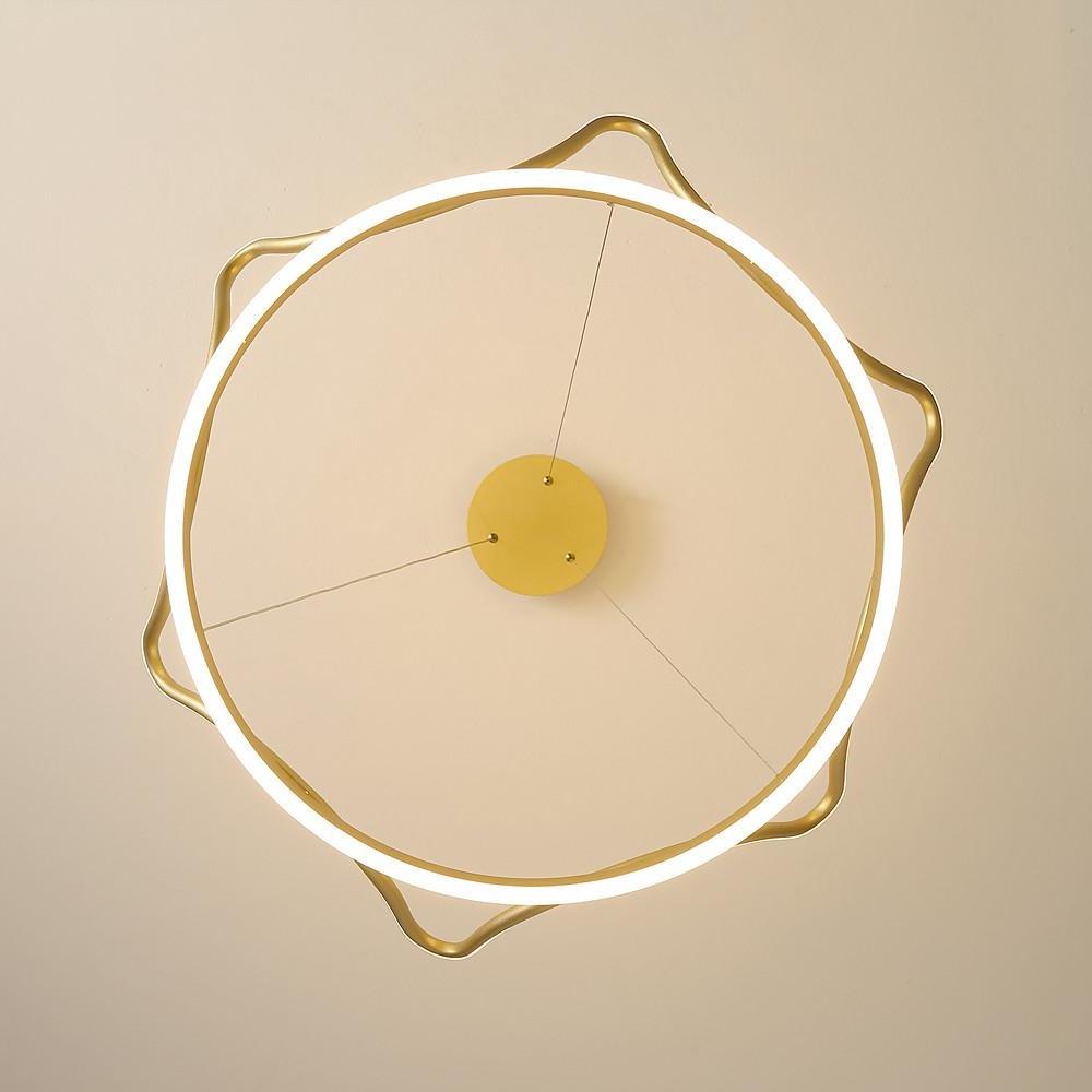 20'' LED 2-Light Geometric Shapes Pendant Light Nordic Style Nature Inspired Metal Pendant Lights