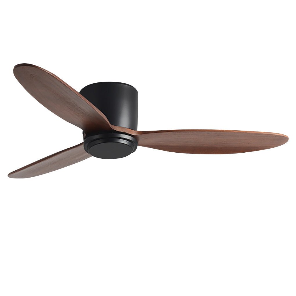 Improve comfort at home with natural wood ceiling fan with light LED, featuring silent motor and contemporary Nordic style.