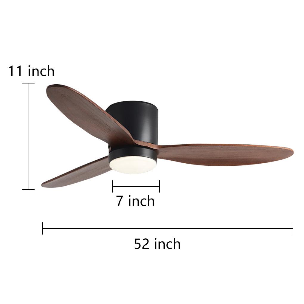 Natural wood ceiling fan with light LED combines functional cooling, whisper-quiet motor, and Nordic-inspired minimalist design.