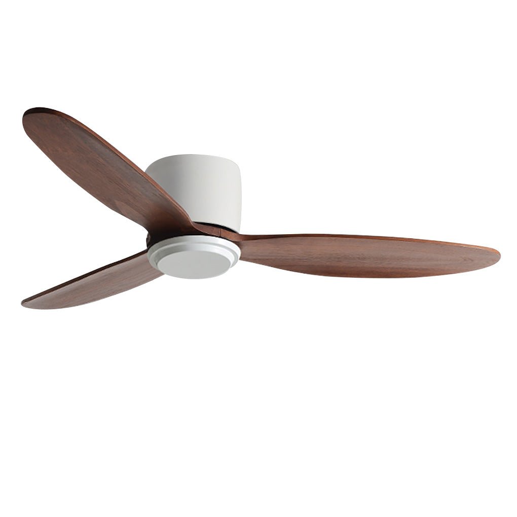 Natural wood ceiling fan with light LED delivers energy-efficient cooling and quiet operation in a stylish Nordic design.