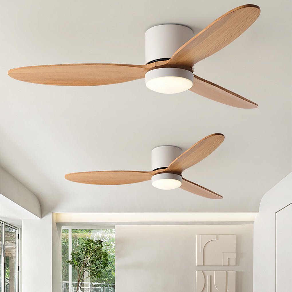 Enhance your living space with natural wood ceiling fan with light LED, perfect for bedrooms, kitchens, or living rooms.