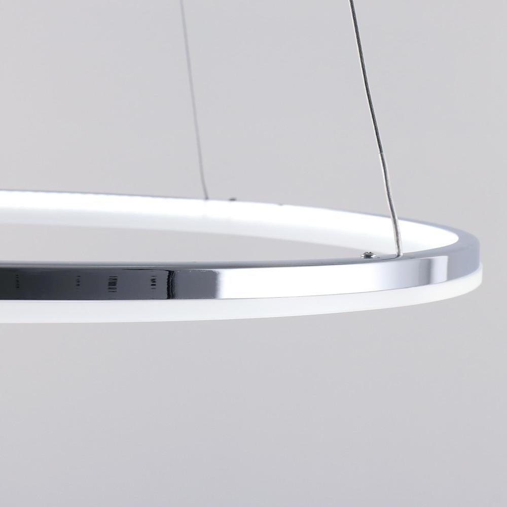 24'' LED 1-Light Pendant Light Modern Contemporary Metal Acrylic Circle Circle Design