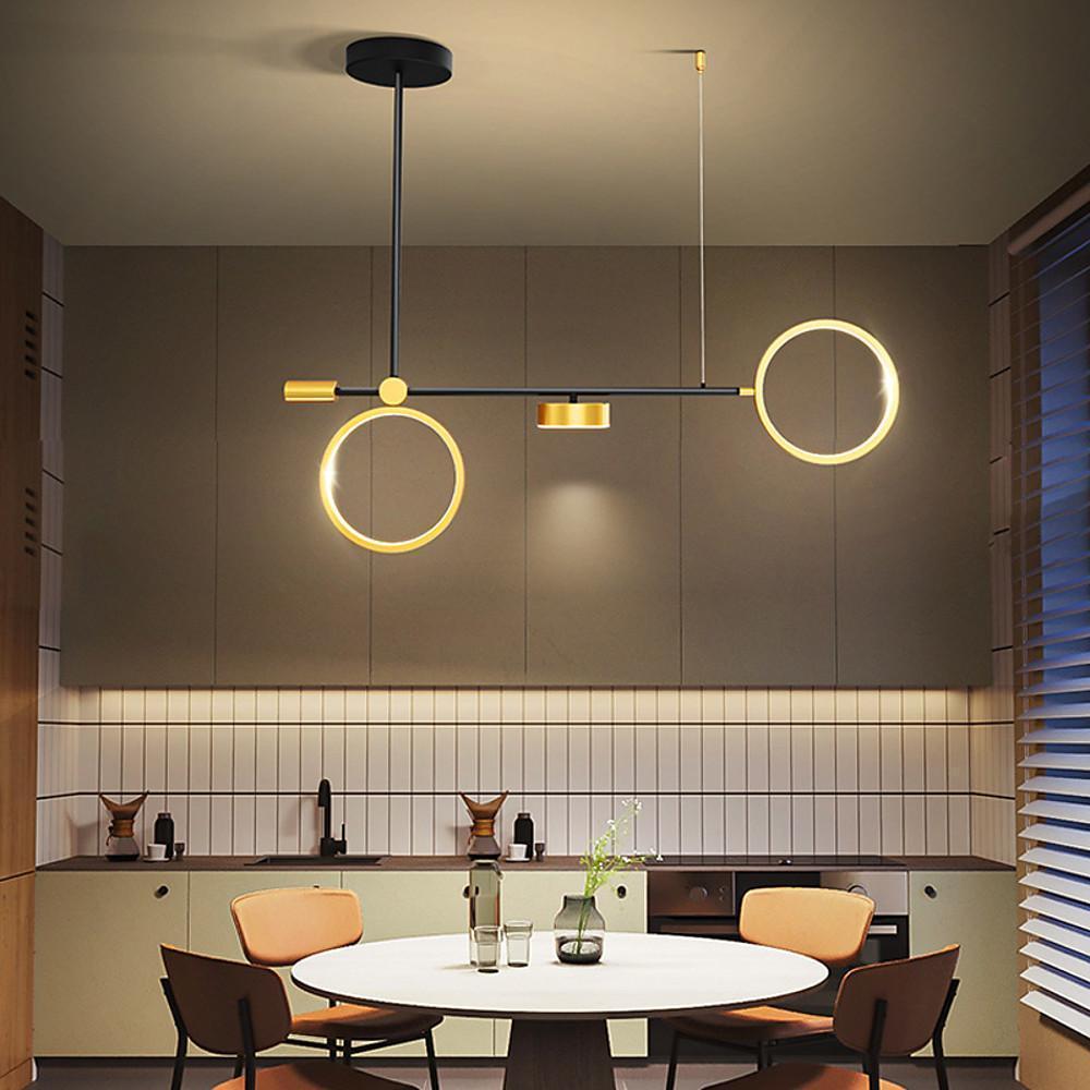 33'' LED 3-Light Single Design Chandelier Nordic Style LED Metal Acrylic Island Lights-dazuma