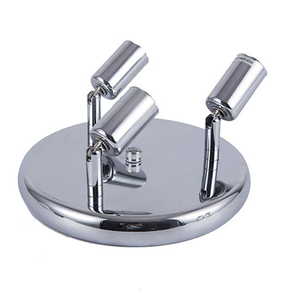 3 - Light Industrial Modern Metal Black Flush Mount Ceiling Light for Bedroom