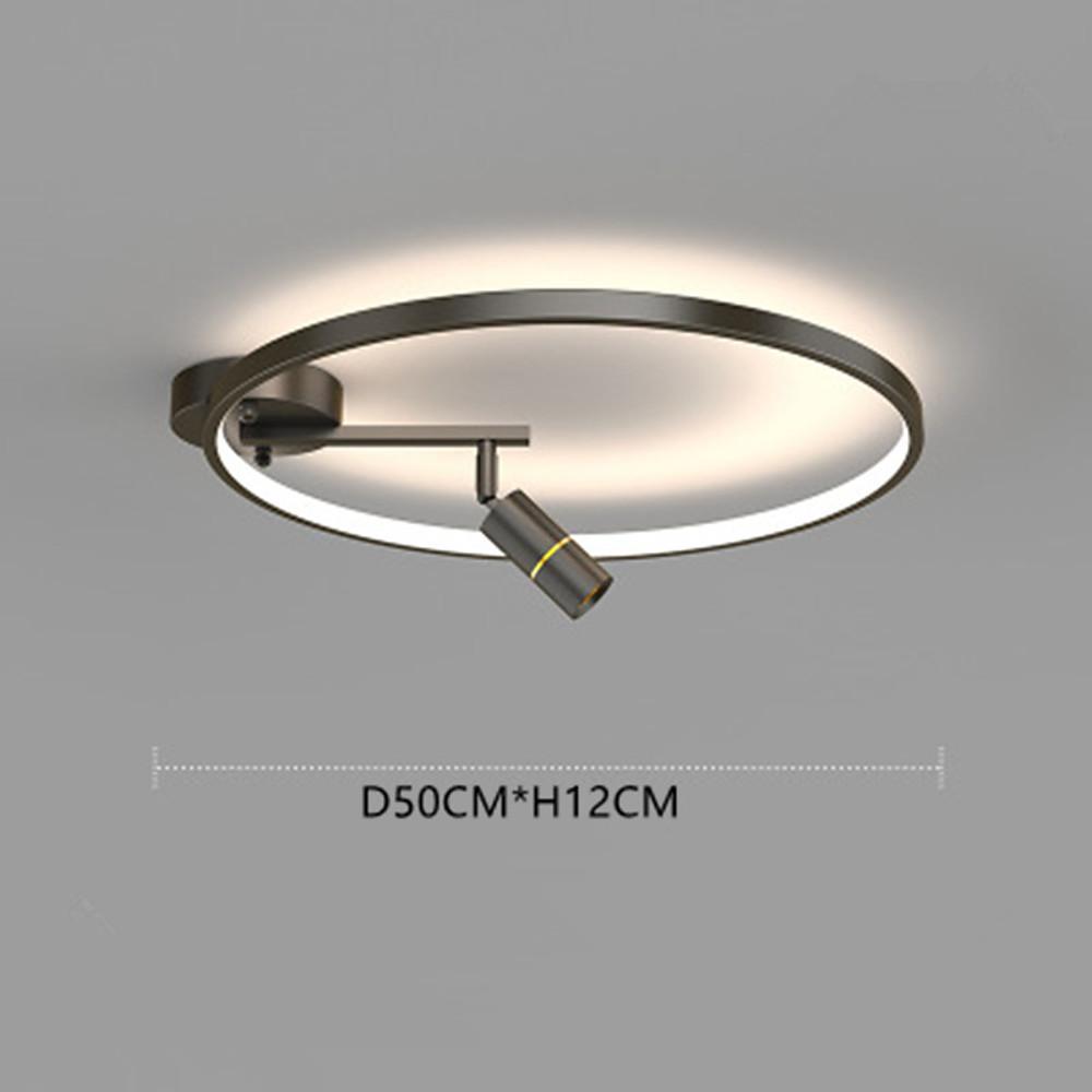 LED Circle Spotlight Modernist Single Dimmable Flush Mount Ceiling Light for Bedroom