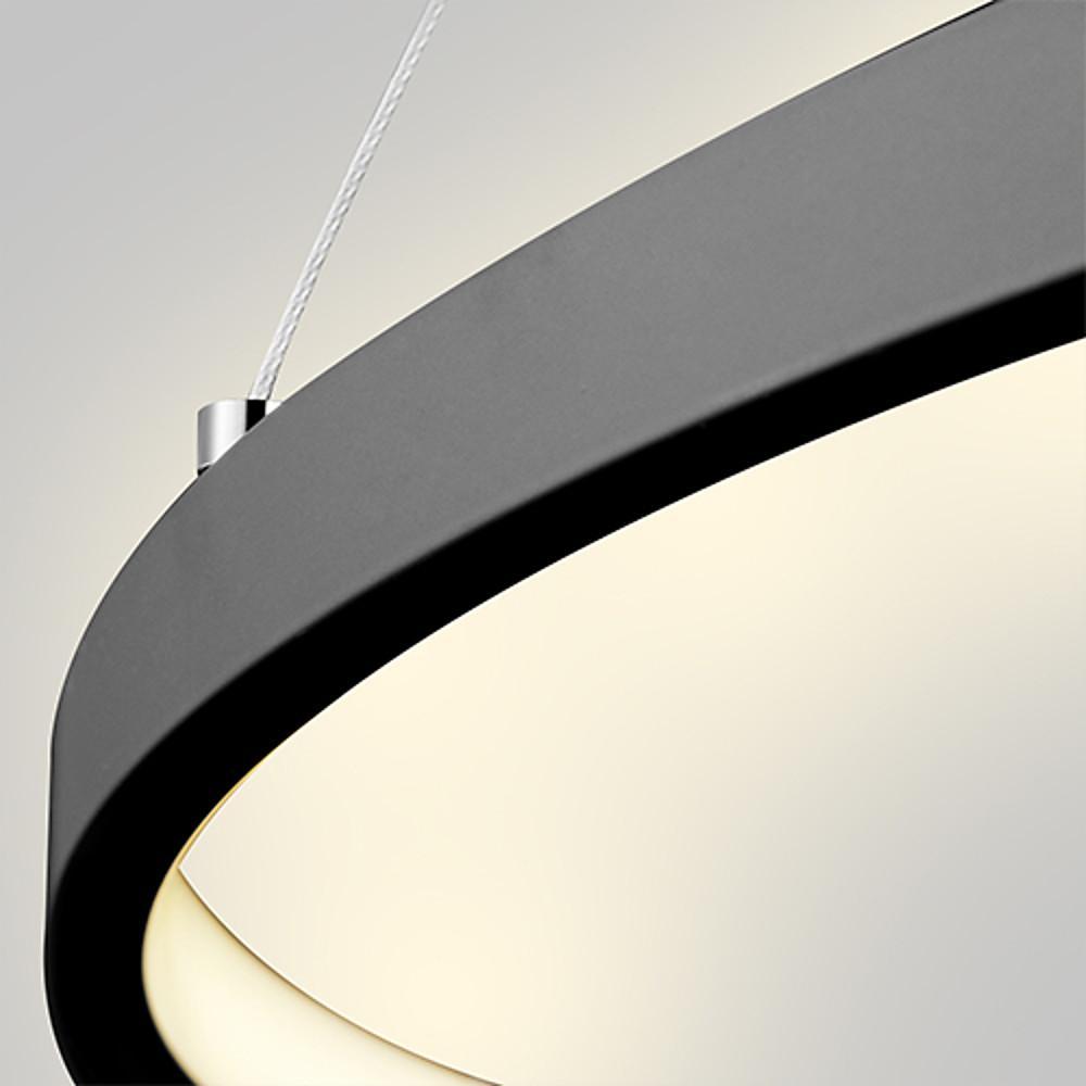24'' LED 1-Light Modern Contemporary Metal Acrylic Circle Circle Design-dazuma