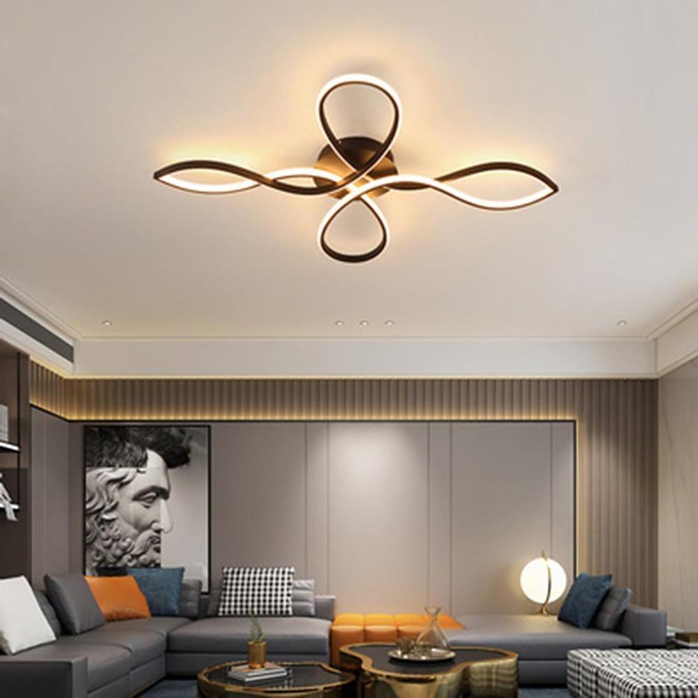 27'' LED 1-Light Circle Design Flush Mount Lights Modern Artistic Aluminum Silica gel Metal Stylish Modern Style Artistic Style Dimmable Ceiling Lights-dazuma