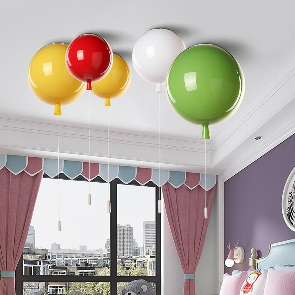 Acrylic Airballoon Shaped LED Novelty Style Flush Mount Lighting Ceiling Light