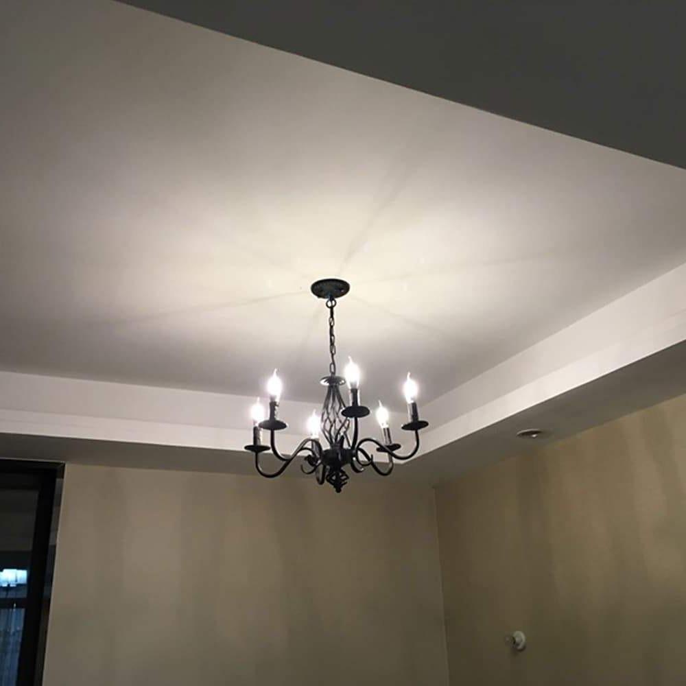 6 Lights Candles - shaped LED Modern Chandeliers Pendant Light Hanging Lamp