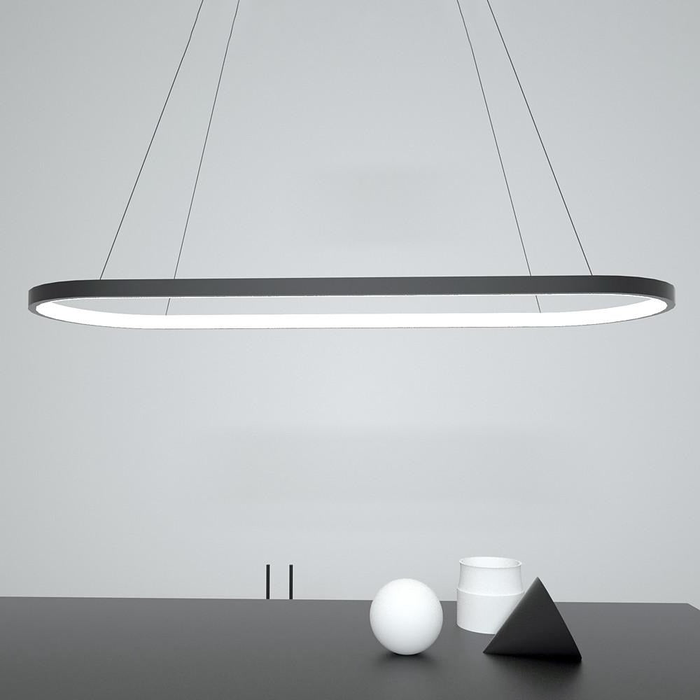 28'' LED 1-Light Line Design Pendant Light Modern LED Aluminum Acrylic Island Island Lights-dazuma