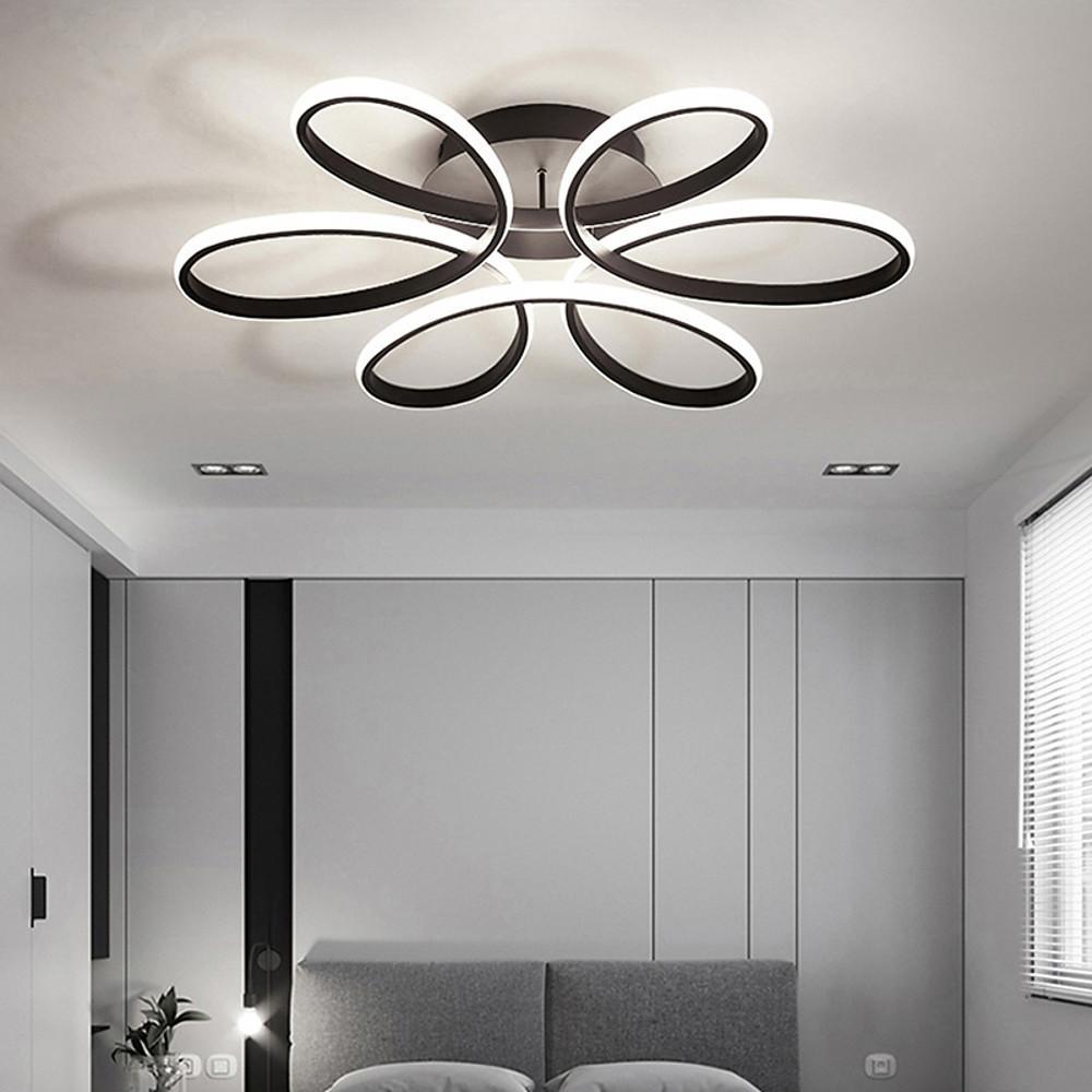 30'' LED 1-Light LED Designers Flush Mount Lights Chic & Modern Metal Silica gel Linear Dimmable Ceiling Lights