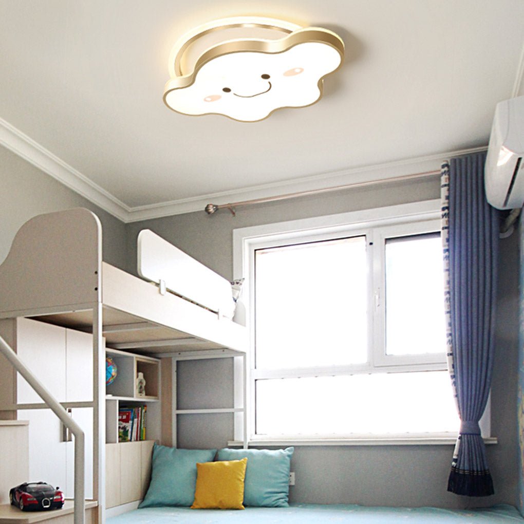 Nordic Cartoon Cloud Three Tone Light LED Dimmable Decorative Ceiling Lamp - Dazuma