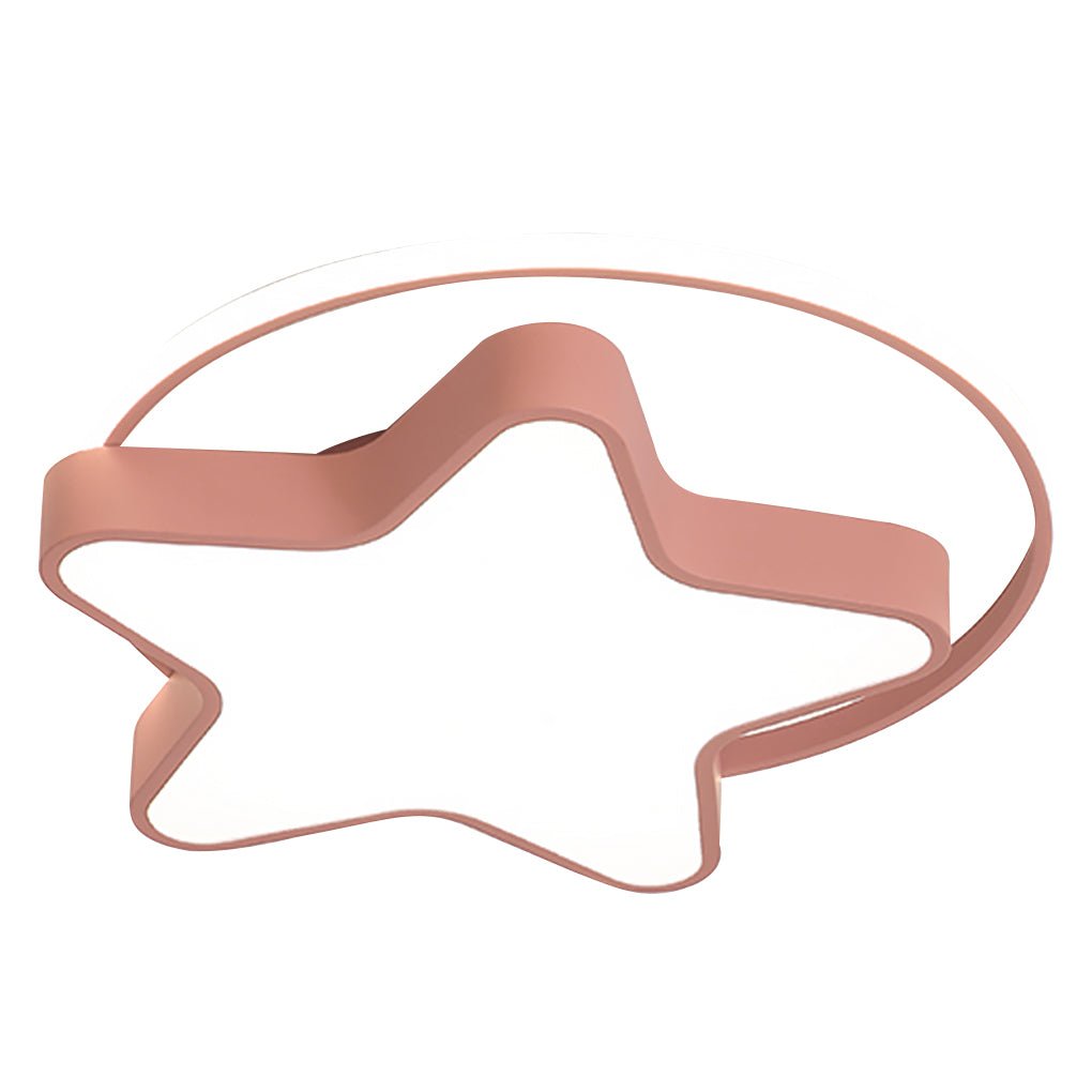 Nordic Creative Five - pointed Star Design Three Color Dimming LED Ceiling Lamp