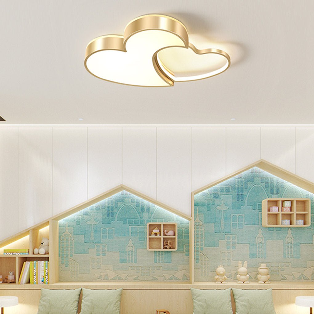 Nordic Creative Heart - shaped High Light Transmittance LED Dimmable Ceiling Lamps